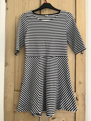 Navy white stripe - white, skater