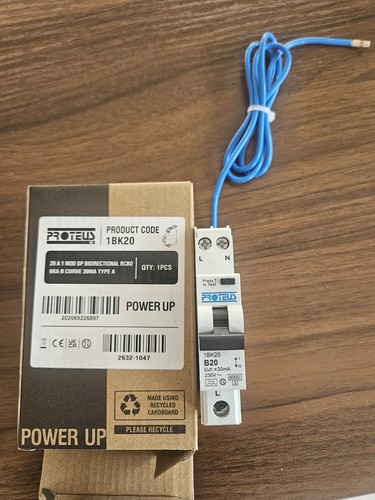 Proteus 1bk20 compact rcbo 20a - 1bk20,