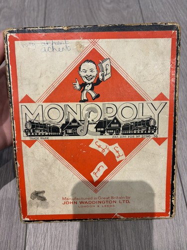 Monopoly board game 1930s - game,