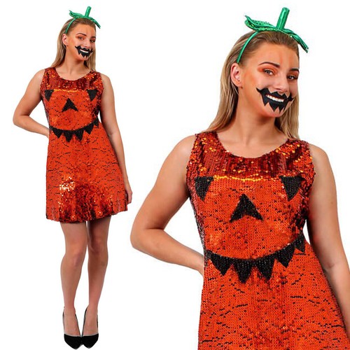 Ladies sequin pumpkin party - sequin,