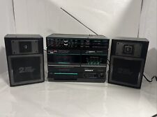 Vintage Philips Boom Box D8484 Detachable Speakers Fully Working Cassette Radio
