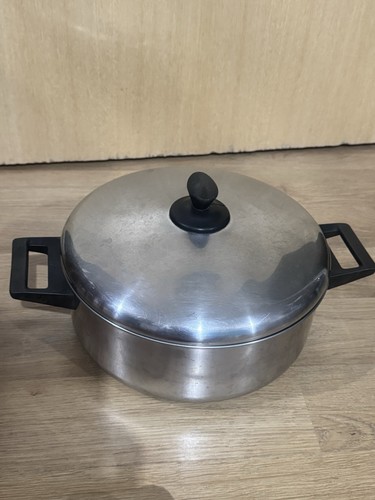 Large silver soup stew cooking - silver,