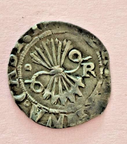 Real silver hammered coin - hammered,