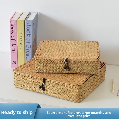 Rattan weaved storage - storage, box