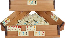 Rummy Tiles Games Set 4 Wooden