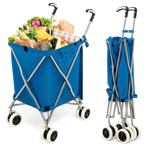 90l folding shopping trolley - 90l,