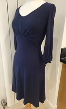 Pepperberry Navy V Neck Jersey Dress Size 8 BNWOT