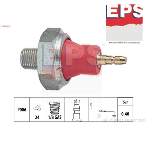 Oil pressure switch - pressure, eps