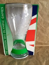 OFFICIAL LONDON 2012 OLYMPICS McDONALDS COCA COLA GLASS GREEN BAND BRAND NEW