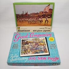 2 Vintage 1970s Jigsaw Puzzles Good Companion Market Day Eastnor Surf Lifesave