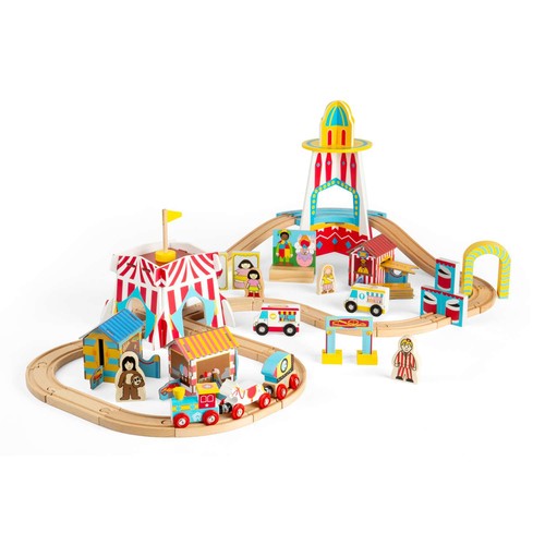 Bigjigs rail wooden fun fair - bigjigs,