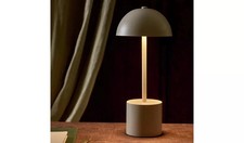 Habitat Rechargeable Mushroom LED Table Lamp - Taupe