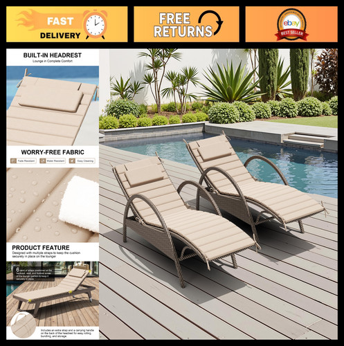 Foldable outdoor chaise - foldable,