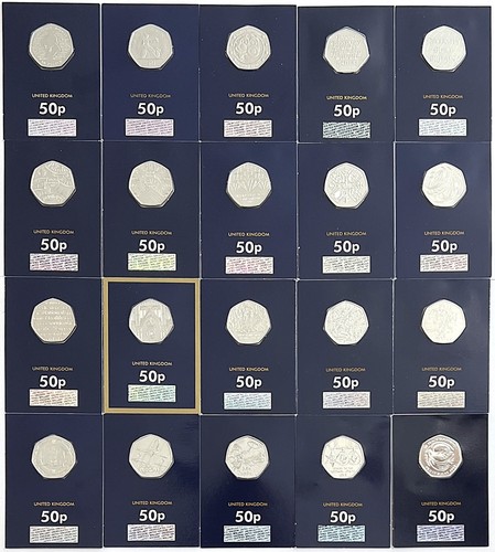 Brilliant uncirculated 50p - uk,