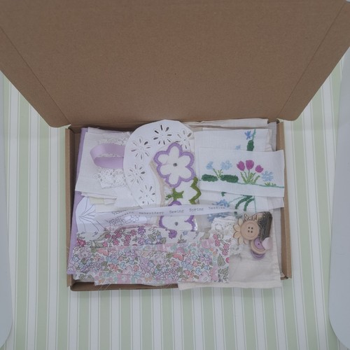 Lilac springtime slow stitch - springtime,