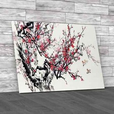 Chinese Trees and Birds Canvas