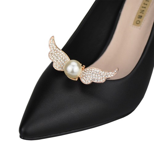 Diamante butterfly shoe clip - diamante,
