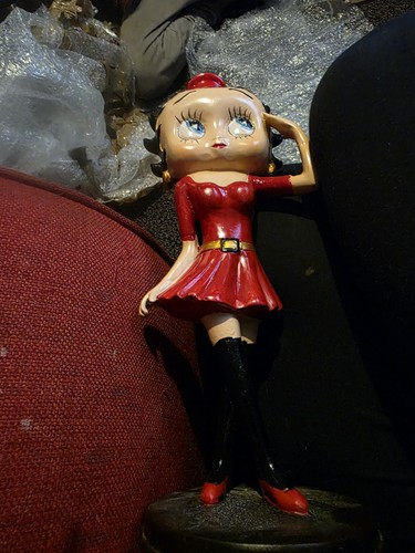 Betty boop figurine with red - betty,