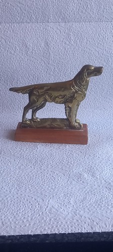 Vintage brass english setter - brass,