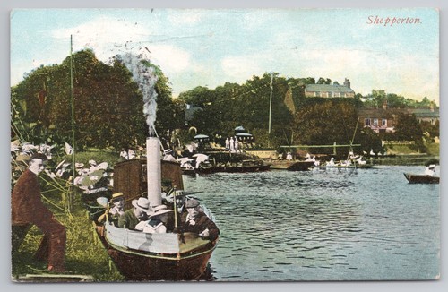 Shepperton river thames - thames, scene