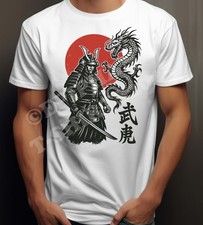 Mens T Shirt  Japanese Samurai Geisha Tokyo Dragon Japan MMA Ladies Original