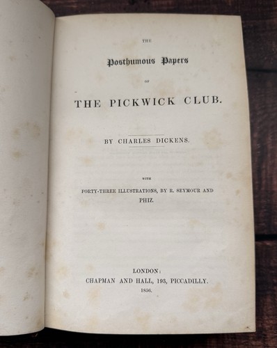 Pickwick papers charles - pickwick,