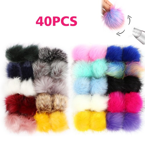 40pcs faux fur fluffy - faux,