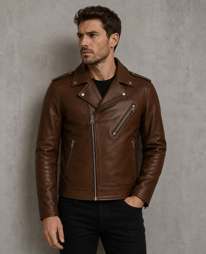 Cafe racer biker leather - racer,