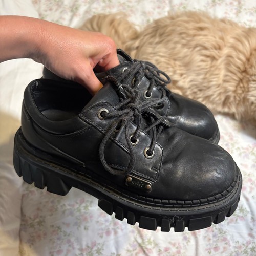 Unif chunky platform black - black, low