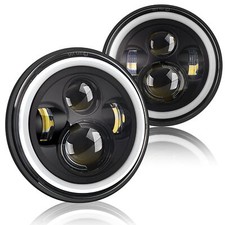 Pair 7" Inch LED Headlights