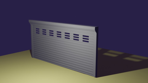 Garage door for diorama - 1/43,