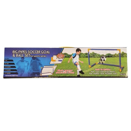 Big pipes football goal - pipes, net