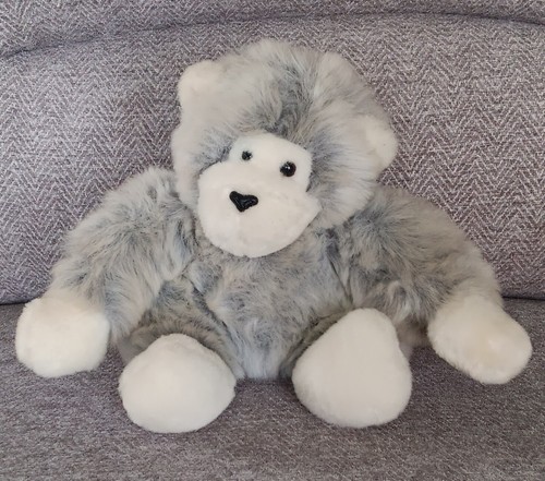 Grey plush gorilla ape cuddly - grey,