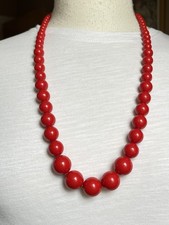 Vintage Necklace Chunky Bright