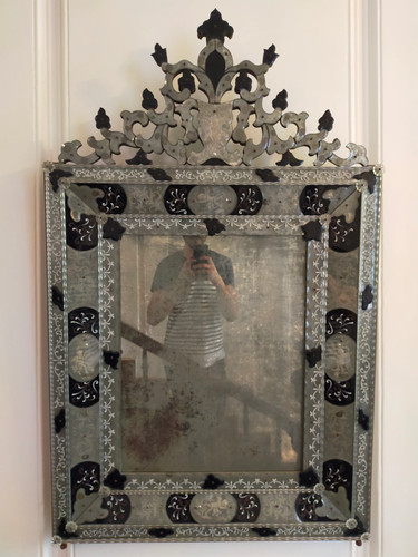 Antique murano mirror - antique,