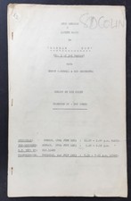Original 1953 Script "Double