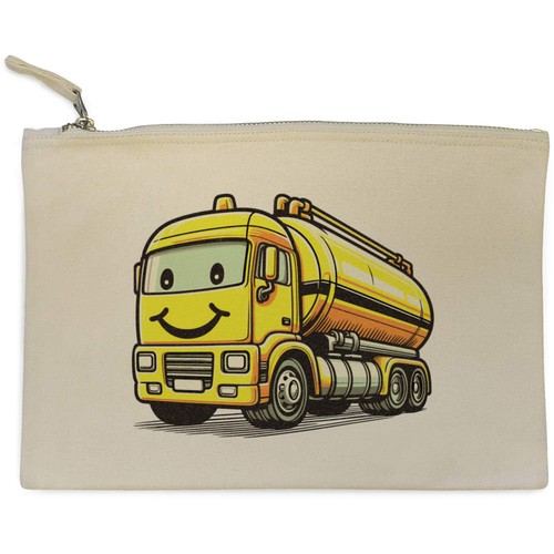 Cute yellow tanker truck - yellow, truck'
