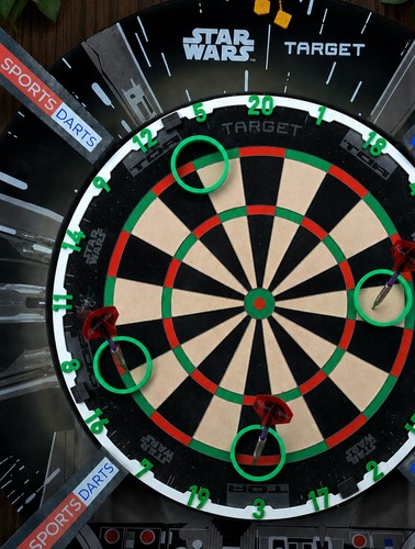 Dartboard practice ring - practice,