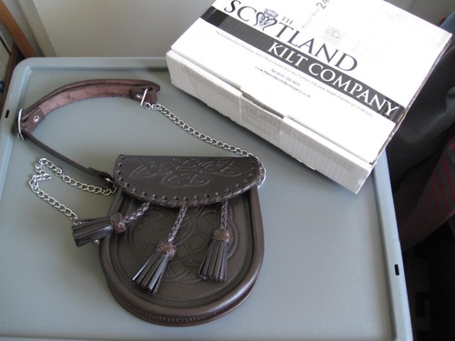 Small brown leather - leather, scottish
