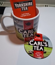 Yorkshire Tea Inspired Mug + Coaster  - Personalised 