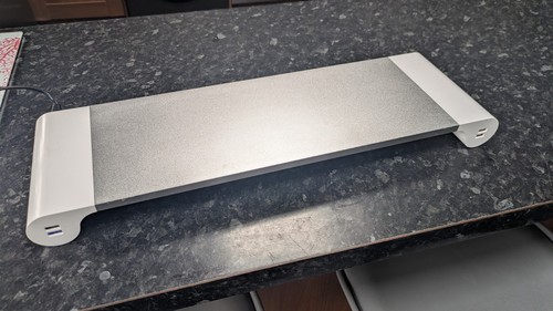 Vintage aluminum monitor stand - aluminum,