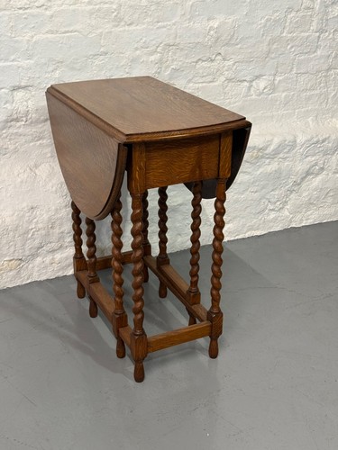 Antique oak barley twist - oak, drop
