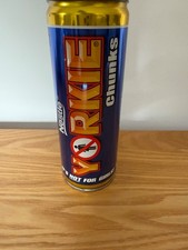 Vintage 2003 Nestle Yorkie Chunks Metal Collectable Tin Can Chocolate