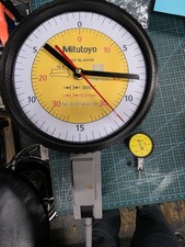 MITUTOYO DIAL TEST INDICATOR WALL CLOCK DTI 3D PRINTED + mini lithophane 0.01 mm