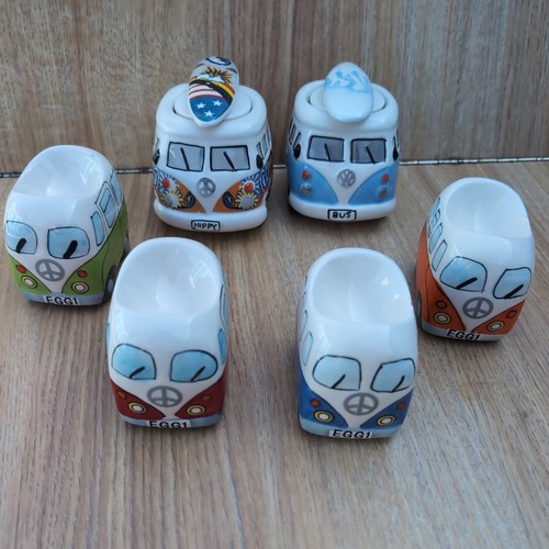Volkswagen bus ceramic egg - vw,