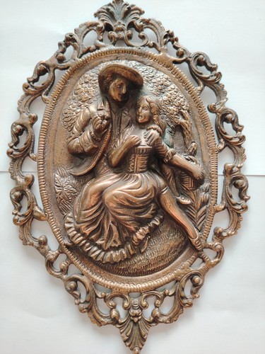 Romantic scene bas - scene, bas-relief