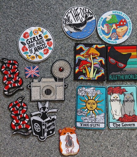 Lot bundle iron patch - of,