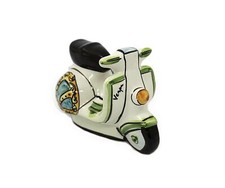 Vespa motorcycle ceramic by