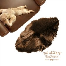 	 Log Cabin Pelt Rug, Beaver