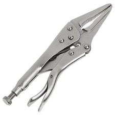 HUAQI 9" Long Nose Mole Locking Pliers Grip Locking Vice Grip Heavy Duty Quality